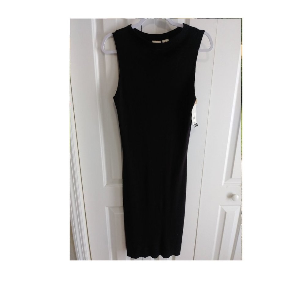 Merona Super Skinny Black Shift Sweater Dress New with Tags Size Ladies M